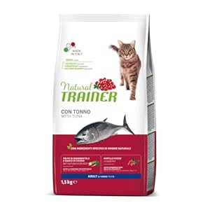TRAINER Natural avec Thon 1,5 kg – Aliments secs pour Chats croquettes