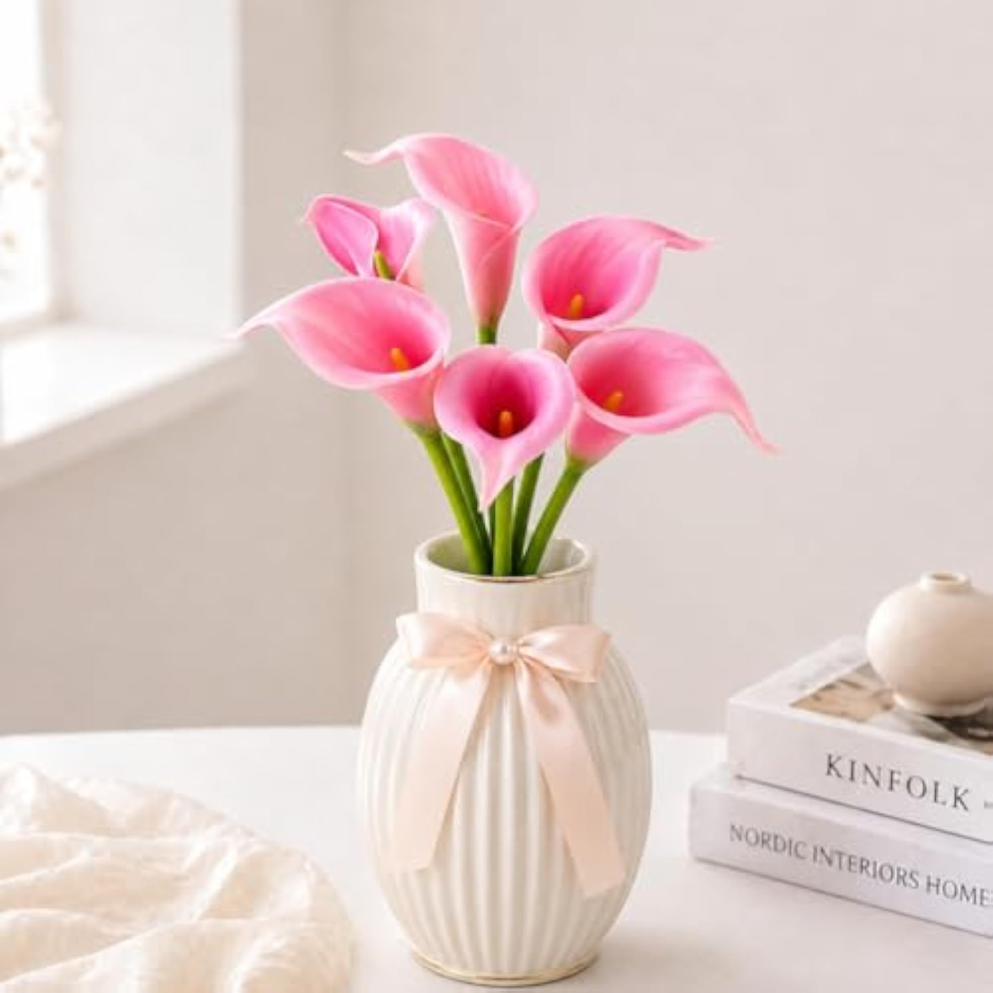Premium Artificial Pink Calla Lily Flowers