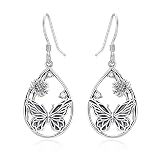 Palpitate Butterfly Earrings Butterfly Hook Dangle Earrings 925 Sterling Silver Butterfly Earrings f
