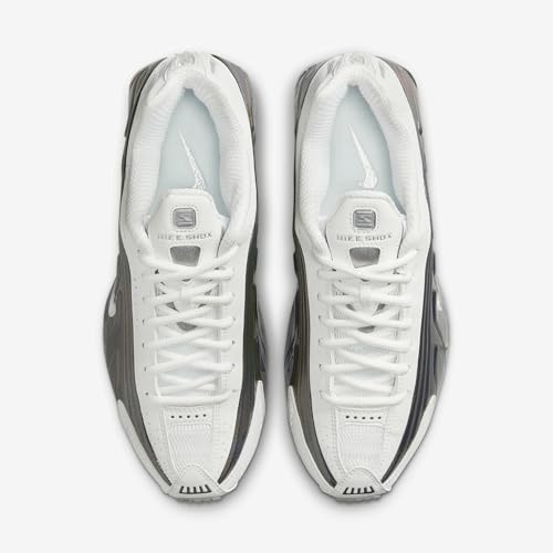 Nike Shox R4 Women's Shoes (IB7703-100, Summit White/Hydrangeas/Metallic Silver/Summit White)4
