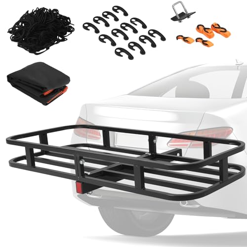 PioneerWorks 500 LBs Heavy Duty Trailer Hitch Cargo Carrier?53