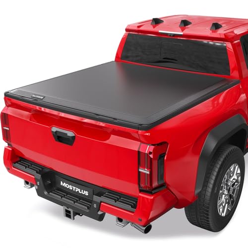 Image of MOSTPLUS 6FT Roll-Up Soft Vinyl Truck Bed Tonneau Cover Compatible with 2016-2023 Toyota Tacoma Standard Short Model On Top Fleetside Cargo Bed 72Inch