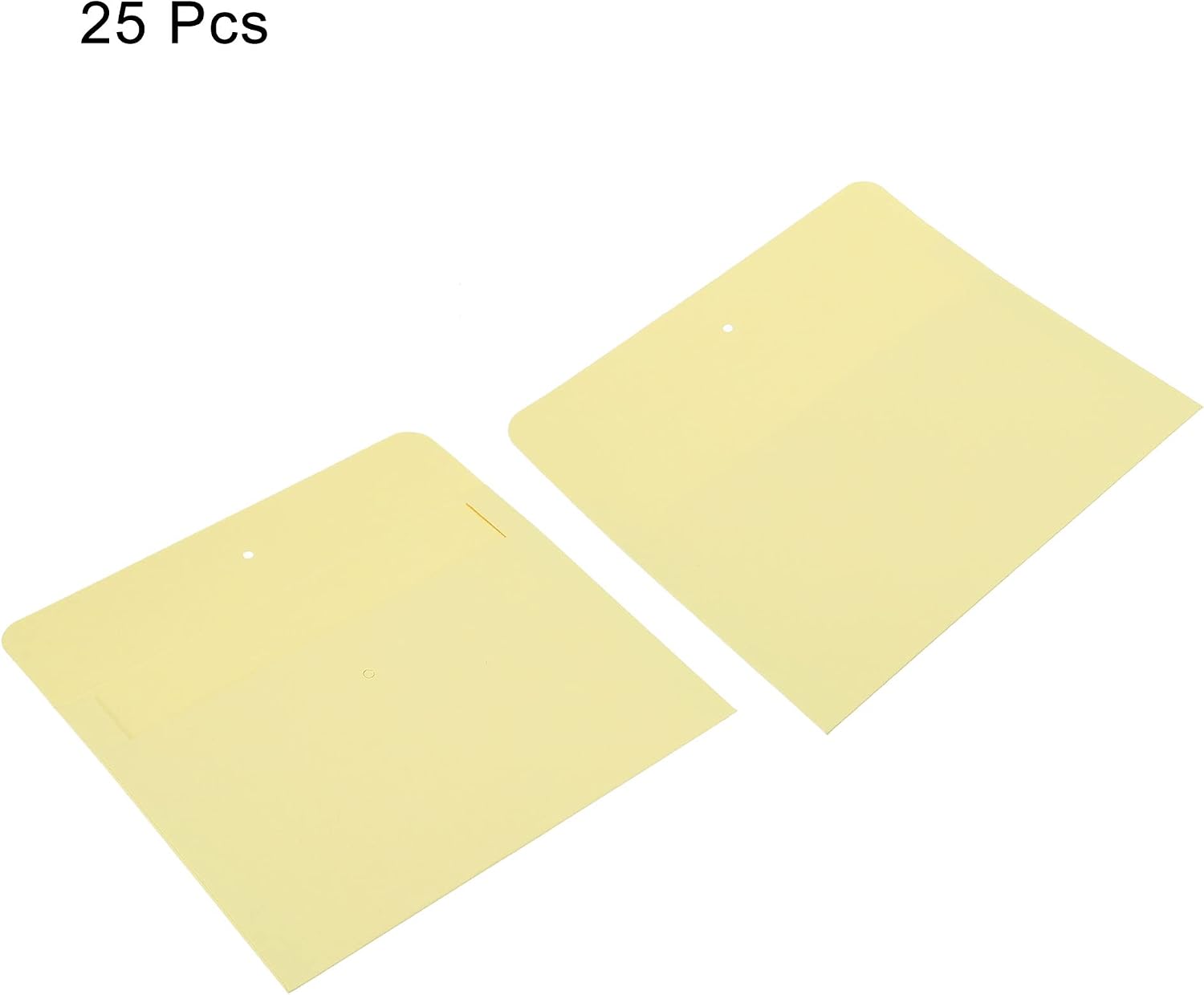 PATIKIL Invitation Envelopes, 25 Pack Greeting Card Envelope with Ribbon for Wedding Party Light Yellow, 12.5cm - Image 4