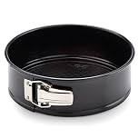 Prestige Inspire 21cm Springform Cake Tins for Baking - Non Stick Round 8 Inch Cake Tin, Freezer & Dishwasher Safe, Heavy Gauge Carbon Steel Bakeware, Black, 21 x 7cm