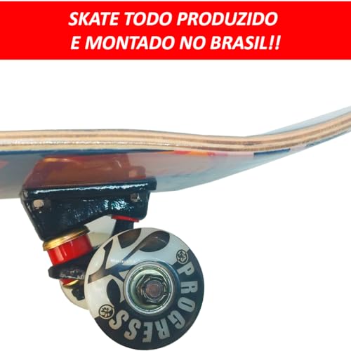 Skate semi profissional feminino completo pronto para andar