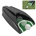 Golf Automatic Putting Cup - Golf Auto Putt Returner Return Machine With 5Pcs Ball Spikes for Training Practice Battery Powered (Not Included) Putting Machine for Indoor Outdoor Golfs Practice