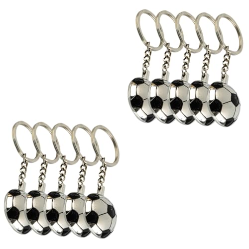 Homoyoyo 2 Series Llavero De Fútbol Metálico Keychains Fútbol Americano Cadenas Hechizas Llavero Balones De Futbol Llaveros Con Tema De Futbol Aleación De Zinc 5 Piezas*2