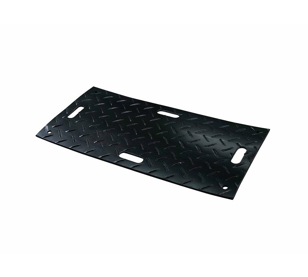 Mytee Products 2' x 4' Ground Protection Mats w/Double Sided Diamond Plated Tread Design - High Density Polyethylene Mat, Easily Supports 20 Ton Loads on Lawns, Dirt, and Any Other Areas