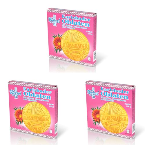 Wetzel | Karlsbader Oblaten | mit Butter Haselnüssen und Mandeln | 3 x 125g (375g)