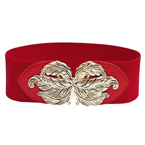 Elastic Vintage Belt Stretch Wide Belt Braided Belt Cinch Dress Waistband for Ladies