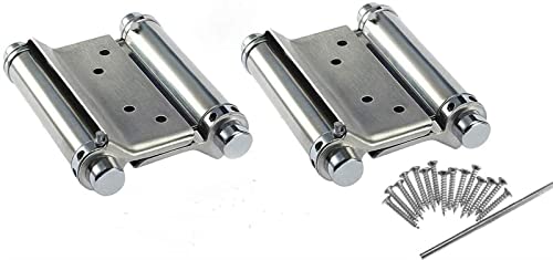 Charnières bidirectionnelles 3 pouces en acier inoxydable à fermeture automatique pour porte oscillante - 2