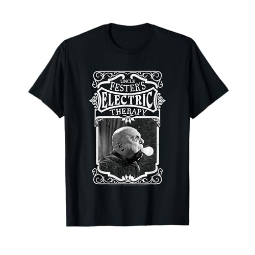 The Addams Family Uncle Fester's Electric Therapy Camiseta