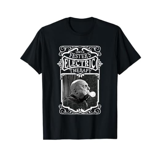 The Addams Family Uncle Fester's Electric Therapy Camiseta