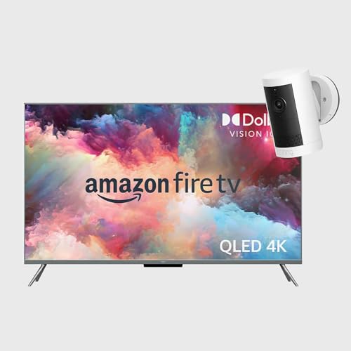 Ring Outdoor Camera Plus (newest gen) + Amazon Fire TV 50-inch Omni QLED series 4K