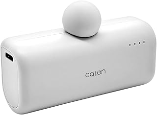 ラスタバナナ モバイルバッテリー 5000mAh USB Type-C 直付け 20W PD対応 ケーブル不要 calon ホワイト RLI050C20W02WH