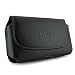 Produktbild Holster für Samsung Galaxy Mega 6.3, HTC One Max, Nokia Lumia 1520 Oder LG G Flex, Black Horizontal Leather PU Large Case