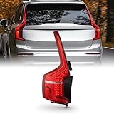AKKON - Fits 2016-2024 Volvo XC90 Full LED Running Brake Signal Chrome Red Tail Light Driver Left Side Replacement