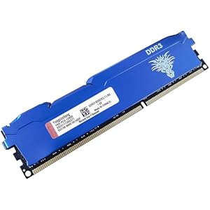 DDR3 8GB Desktop RAM 1600MHz PC3-12800 UDIMM Non-ECC Unbuffered 1.5V 2Rx8 Dual Rank 240 Pin CL11 PC Computer Memory Upgrade Module Arbeitsspeicher Kit (Blau)