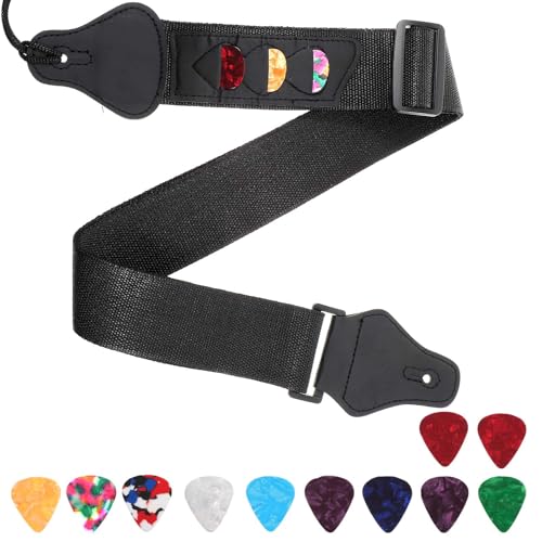 Wanmu Gitarrengurt, Verstellbare Geflochtene Bass E-Gitarre Gurte...