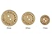 Fodattm 100 PCS Round 2 Hole Handmade with Love Wooden Button Wood Decorative Button for DIY Craft Sewing Embellishment Accessory (Diameter - 1
