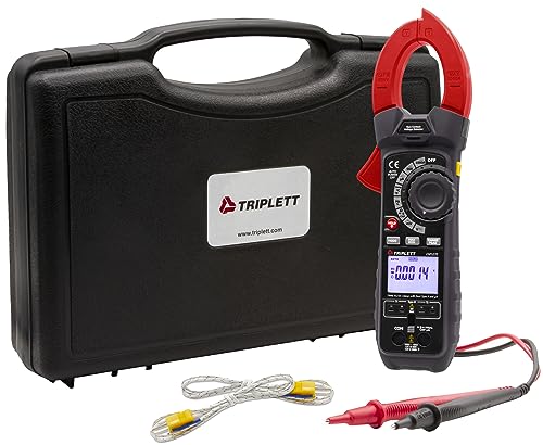 Image of Triplett CM1070 True RMS AC /DC Clamp Meter with Dual Type K and uA for Superheat and Differential Temperature Measurement