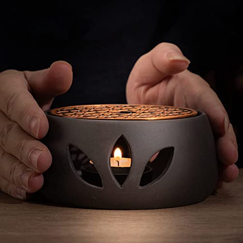 PRATYAHARA Ceramic Teapot Warmer & Insulation Base for Tea, Coffee, and Water - Elegant Candle Heating Holder - Image 7