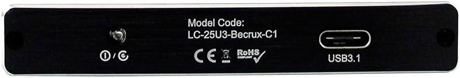 LC-Power LC-25U3-Becrux-C1 2.5 Inch USB-C 3.1