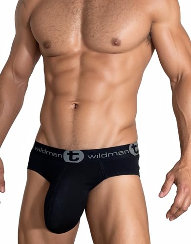 Wildmant Cotton Monster Cock Brief Black3