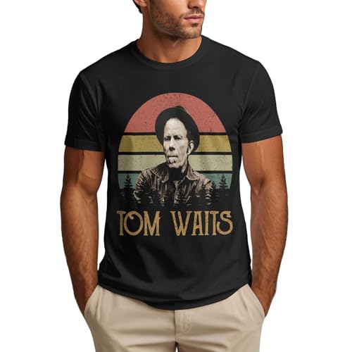 Tom T Shirt Summer Cotton Tee Waits Mens Crew Neck Short Sleeve Tops Xx-Large