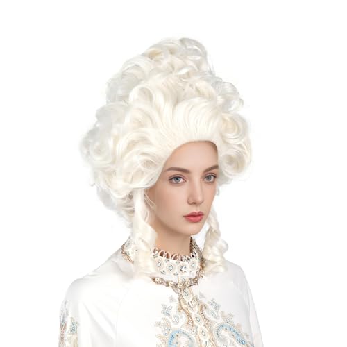 platinum blonde wig short curly blonde beehive wig queen cosplay halloween costume wigs for women