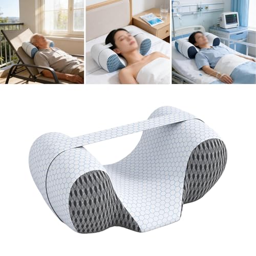 MotiveTech Almohada para Prevenir, Mantiene La Cabeza Recta, Ergonómica con Soporte para El Cuello para Camas, Mujeres Y Hombres, Correa Gris 70cm, Individual - imagen 5