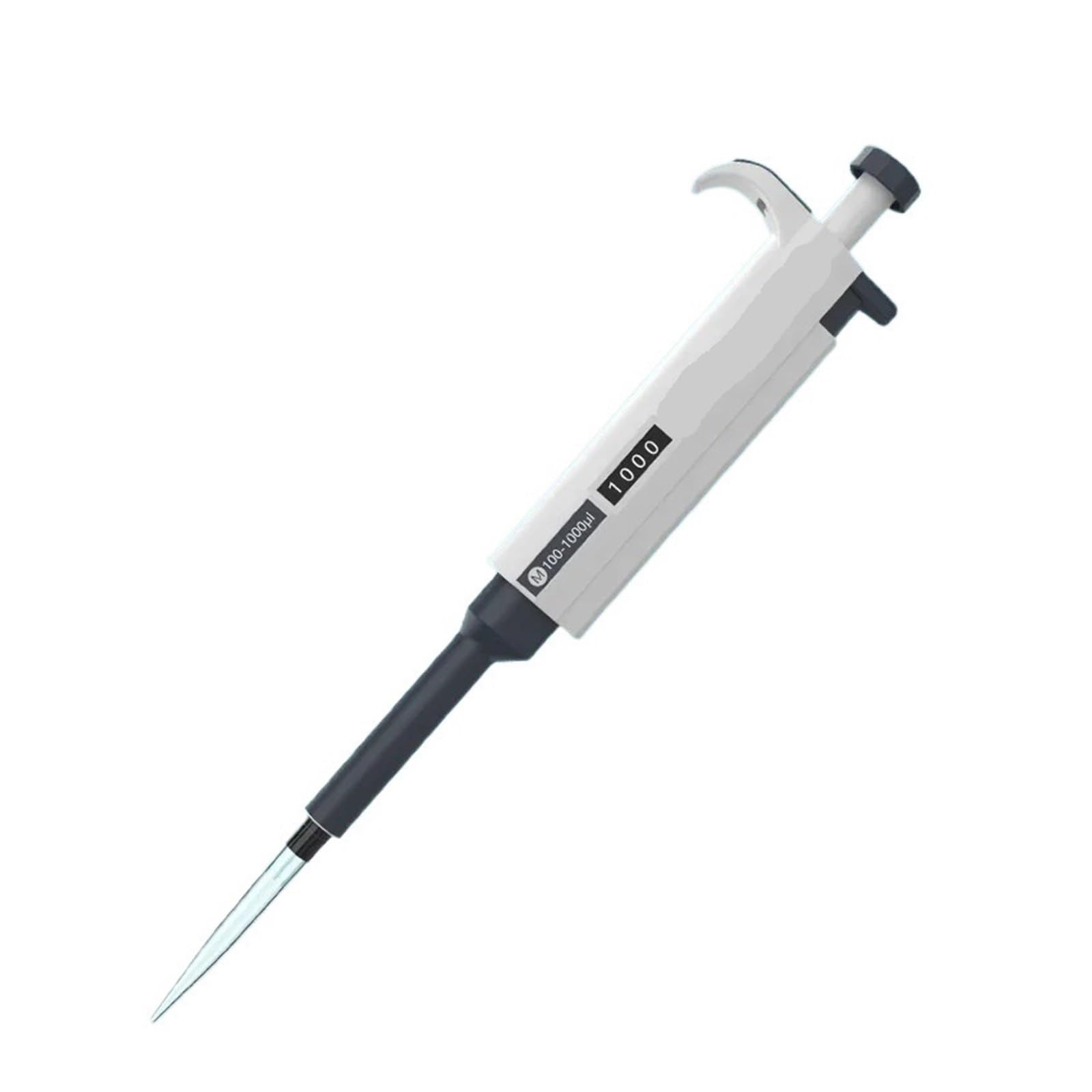 Pipeta Micropipeta De Laboratorio, Pipeta Digital Automática, Equipo Químico Plástico Ajustable Con Puntas 0,1-10ml, 2 Uds para laboratorio(M500-5000ul)