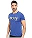 BOSS Orange Men's Tommi 3 Printed T-Shirt Blue T-Shirt LG