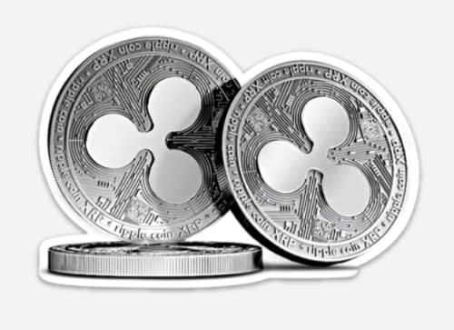 Crypto-Fosho - XRP Magnet, XRP Coin Stack Fridge Magnet - 4.4" by 3" Crypto Gear, Perfect for Refrigerator, Home, Garage, Office, Dorm and More!