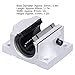 Respicefinem TBR20UU Linear Bearing Slide Block Units High Aluminum Alloy Linear Motion Solution for Industrial Machinery 20mm Bore Diameter 68mm Length 51mm Width 31mm Height