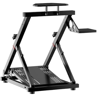 XRhinorth Steering Wheel Stand Racing Simulator Stand Foldable Gaming Wheel Stand for Logitech G29 G27 G25 G920 G923, for Thrustmaster T500 T500RS T300RS TX T248 T300 TS-PC TS-XW Xbox PS4 PS5 PC