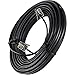 Bistras 100' Foot Black Telephone Extension Cord Cable Line Wire RJ-11