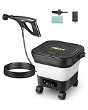 ZMULB Portable Pressure Washer, Cordless Power Washer with 3.2Gal Water Tank, 522 Max PSI, 23FT Hose, 20000mAh Lithium Battery, 6 in 1 Nozzle, for Cars/Camping/Home/Outdoor