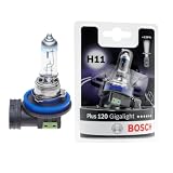 Bosch Lampadina Alogena H11 Plus 120 Gigalight, 12 V 55 W, con il 120% di Luce in più - Attacco PGJ19-2 - Confezione da 1 Lampadina