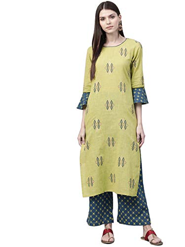 Image of Vaamsi Women's Cotton Regular Palazzo Set
