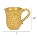 Boston International Embossed Ceramic Coffee Mug/Cup, 13-Ounces, Honeycomb