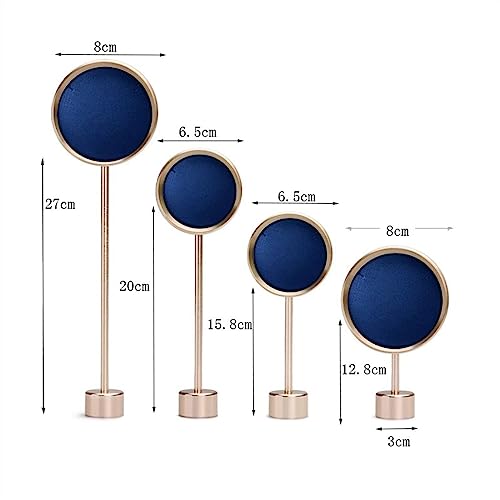 Support de boucle d'oreille en métal | Ensemble de 4 présentoirs bijoux