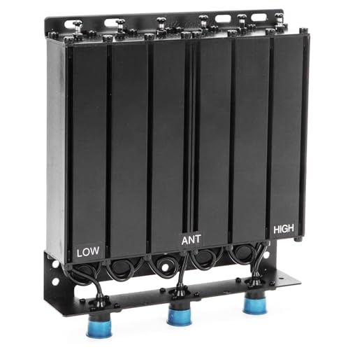 400-470MHz UHF Duplexer, 50W Radio Repeater Duplexer for Radio Repeater Systems, Pre-Set Low Frequency 462MHz and High Frequency 472MHz, N Female Connectors