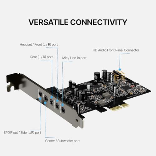 Creative Sound Blaster Audigy Fx Pro Hi-res PCI-e Sound Card with 7.1 Discrete and Virtual Surround, and AutoEq for PC by Creative - Image 4