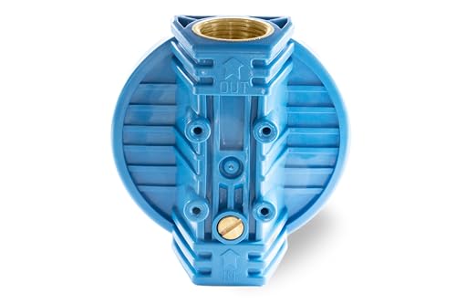 Güde Wasserfilter TYP A (inkl. Filtereinsatz, beidseitiger Gewindeanschluss aus Metall IG/AG 1“, max. 5,5 bar, auswaschbare Filterkartusche, kein Ansaugen von Sand und Feststoffen, für Gartenpumpen)