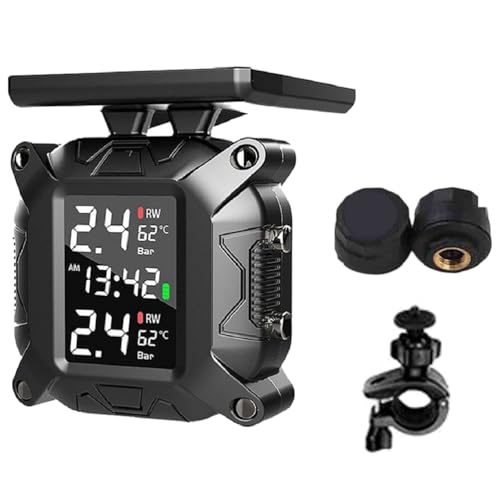 Boddceto Drahtloses Solar TPMS Motorrad Reifendruckkontrolle