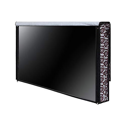 Image of DREAM CARE Double Use - Transparent & Printed Flap - 32 Inches LED TV Cover, Waterproof LED TV Cover for (LG, Samsung, Vu, Mi, Realme, TCL, Croma), SA59