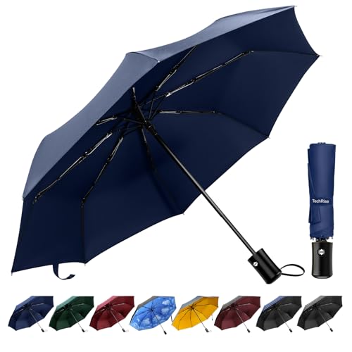 Parapluie Pliant Compact Maibar - 24 Côtes - Résistant Au Vent Et UV - Automatique - Protection Solaire - Léger 290g