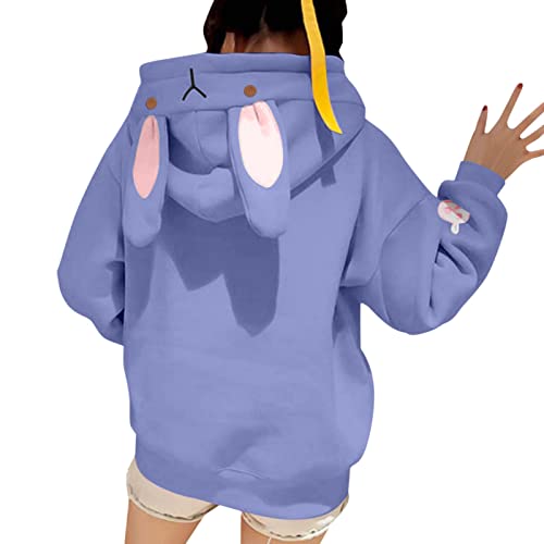 Sweat à capuche femme oversize noir en polaire chaude avec poche kangourou
