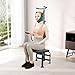 RustyVioum Neck Stretching Training Equipment, 55W Electric Neck Stretcher Cervical Traction Device with Sturdy Hydraulic Control Feet Cervical Traction Device for Rehabilitation Centers Sanatoriums